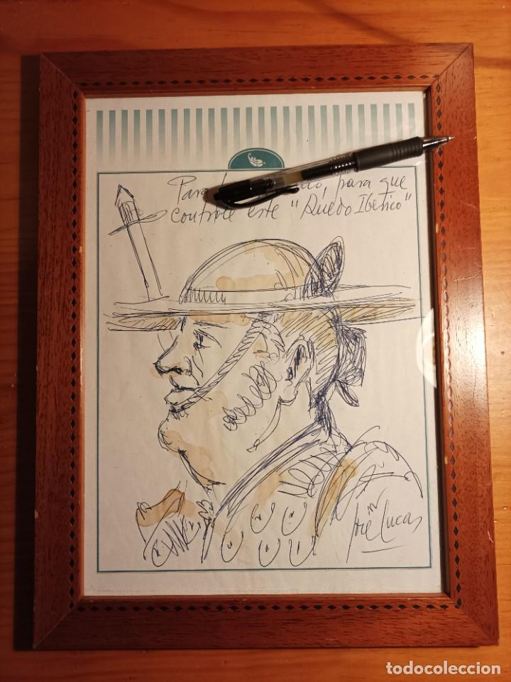 Art: OBRA ORIGINAL DE JOS&Eacute; LUCAS RUIZ (CIEZA, MURCIA, 1945). Dibujo, tinta y acuarela. PICADOR - TOROS