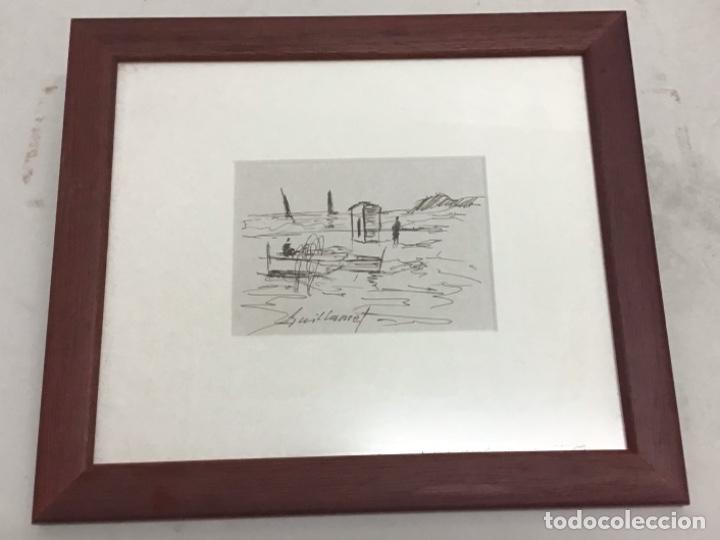 Art: DIBUJO A TINTA SOBRE PAPEL. MARINA FIRMADA GUILLAMET.