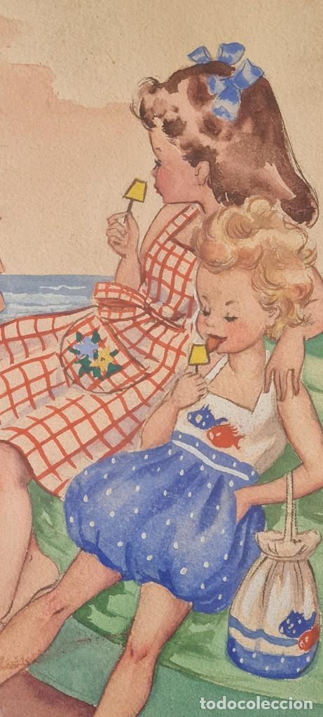 Arte: MONTSERRAT BARTA / NI&Ntilde;AS EN LA PLAYA - Foto 3