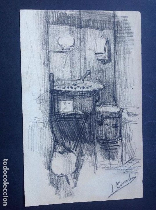 Arte: Juan Comba. El puesto de casta&ntilde;as. - Foto 1