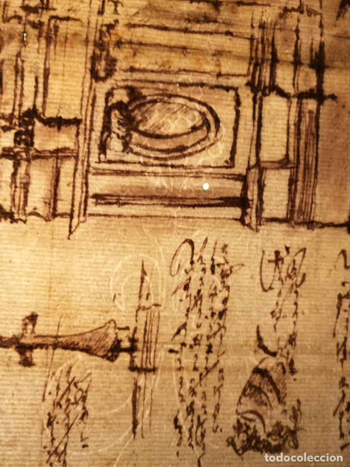 Arte: PROYECTO PARA UN EDIFICIO. ESCUELA ITALIANA DEL S.XVIII. - Foto 10