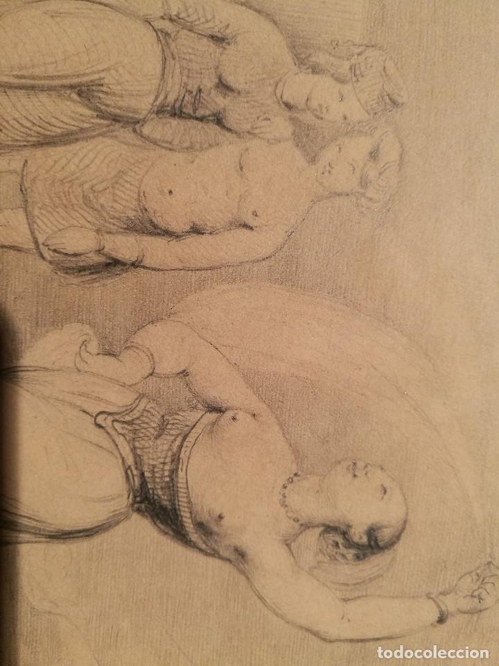 Arte: LA ODALISCA. C&Iacute;RCULO DE EUG&Eacute;NE DELACROIX. - Foto 5