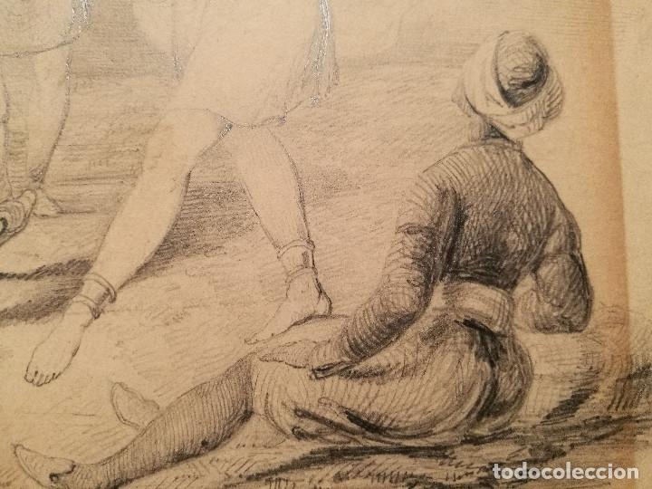 Arte: LA ODALISCA. C&Iacute;RCULO DE EUG&Eacute;NE DELACROIX. - Foto 6