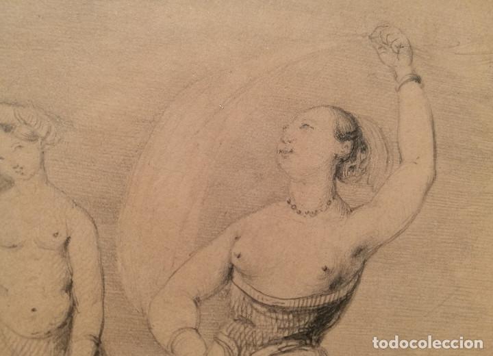 Arte: LA ODALISCA. C&Iacute;RCULO DE EUG&Eacute;NE DELACROIX. - Foto 8