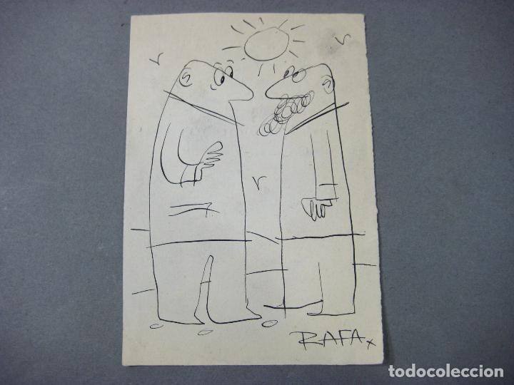 Arte: DIBUJO C&Oacute;MICO PARA CHISTE DE PRENSA ORIGINAL FIRMADO POR RAFA. A&Ntilde;OS 50. VI&Ntilde;ETA DE HUMOR GR&Aacute;FICO