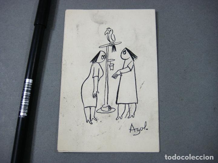 Kunst: DIBUJO C&Oacute;MICO PARA CHISTE DE PRENSA ORIGINAL FIRMADO POR AGUL. A&Ntilde;OS 50. VI&Ntilde;ETA DE HUMOR GR&Aacute;FICO