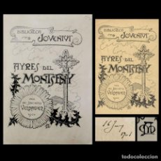 Arte: APEL·LES MESTRES - AYRES DEL MONTSENY - 1901 - JACINTO VERDAGUER - PUBLICADO - BIBLIOTECA JOVENTUT. Lote 327870098