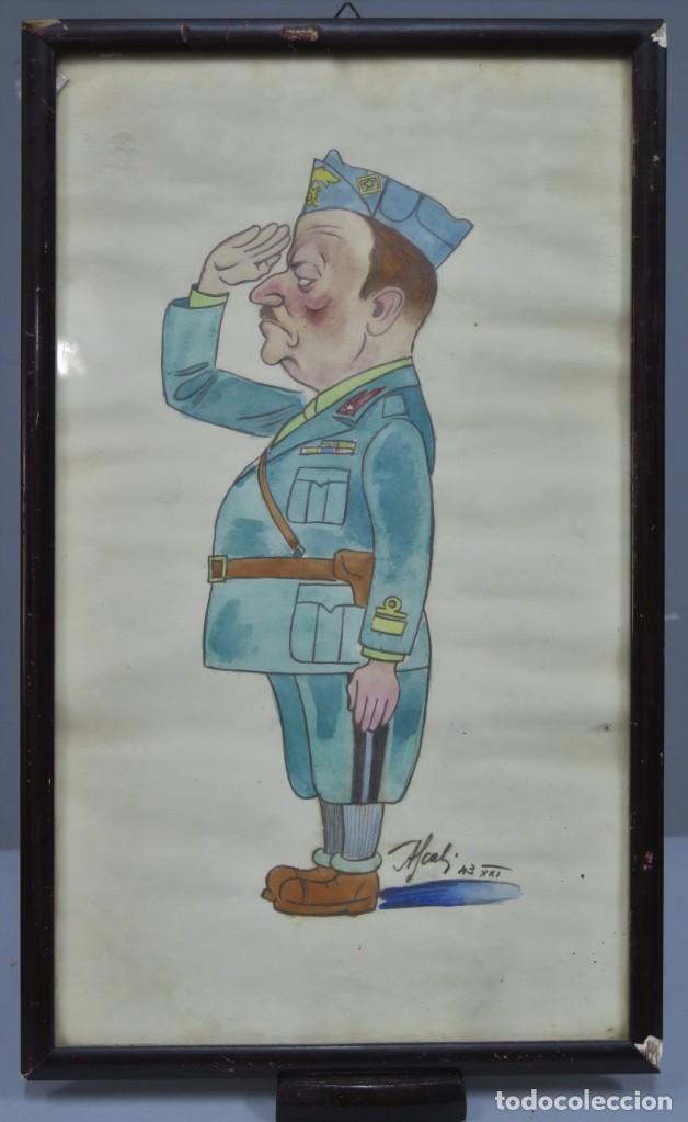caricatura. soldado segunda guerra mundial. fir - Compra venta en  todocoleccion