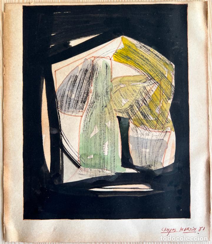 Arte: Campos Mart&iacute;n , acuarela , bodeg&oacute;n , 1981 . - Foto 1