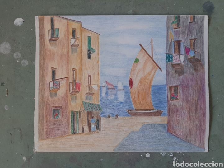 Arte: Puerto. Dibujo original - Foto 1