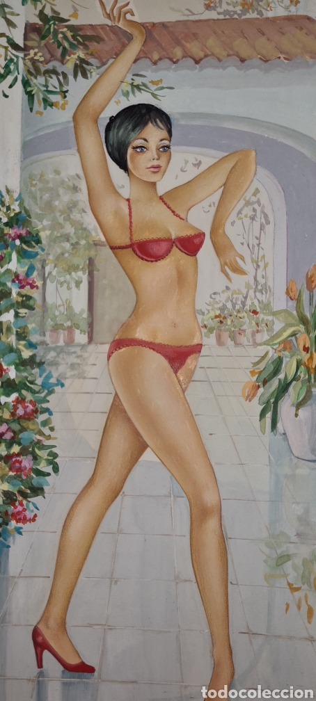 Kunst: Precioso e impresionante dibujo original de V. Cegarra.