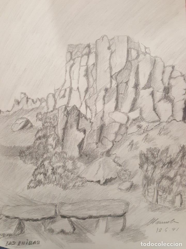 Kunst: PRECIOSO CARBONCILLO DE LAS ENILLAS. ZAMORA. AUTORA ZAMORANA MANUELA AMIGO. 37 X 29 CM