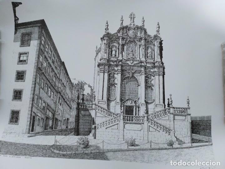 Art: Dibujo plumilla Igreja dos Crerigos. Santiago de Compostela.