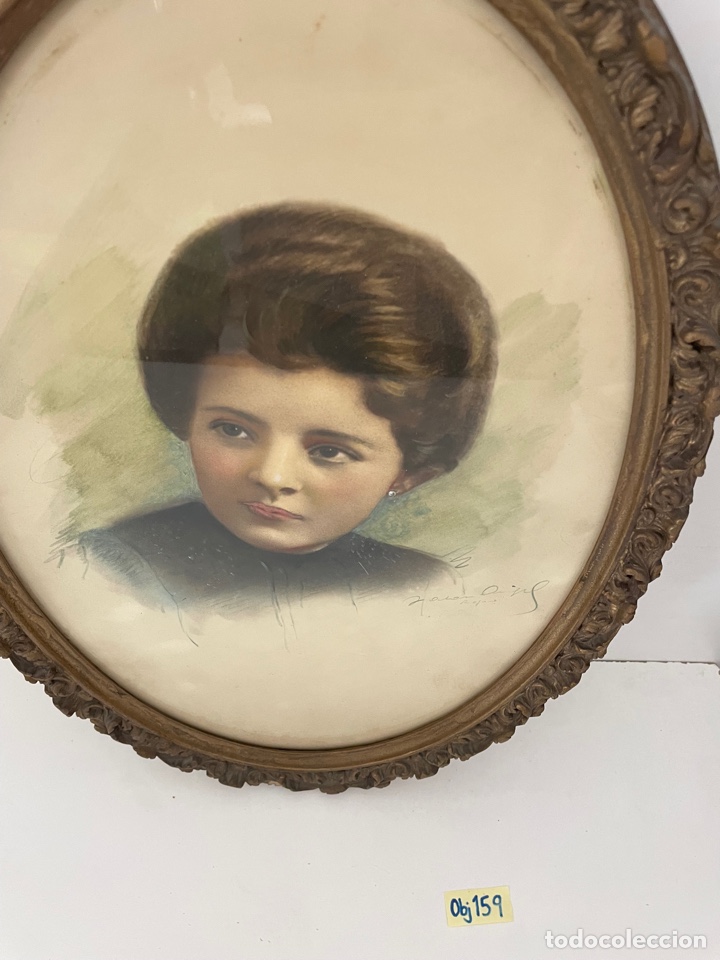Arte: Cuadro retrato siglo xix - Foto 4