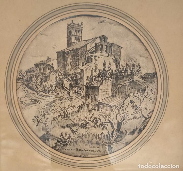 Arte: &rdquo;Iglesia rural&rdquo;, dibujo de 1954. - Foto 2