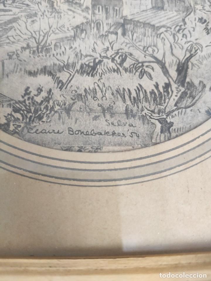 Arte: &rdquo;Iglesia rural&rdquo;, dibujo de 1954. - Foto 4