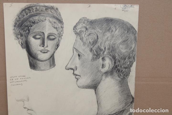 Arte: ANONIMO. DIBUJO A CARBON. ESBOZOS - Foto 3