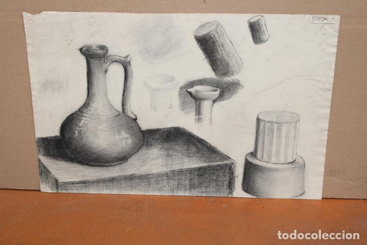Arte: ANONIMO. DIBUJO A CARBON. BODEGON - Foto 1
