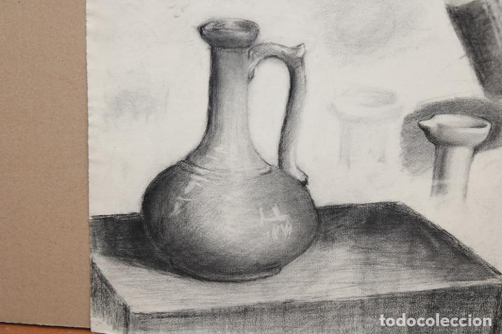 Arte: ANONIMO. DIBUJO A CARBON. BODEGON - Foto 2