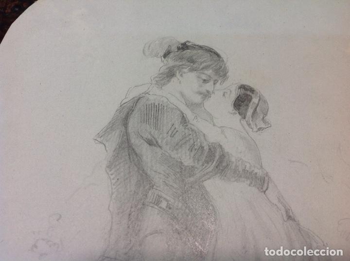 Arte: Eusebio planas. Escena rom&aacute;ntica. - Foto 3