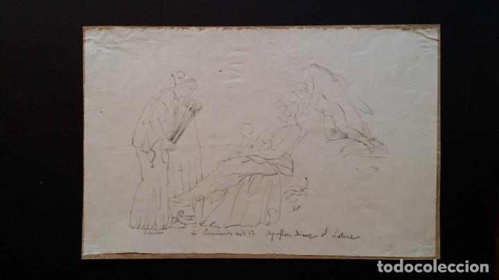 Arte: DIBUJO Las Eum&eacute;nides, 1875 / John Flaxman - Foto 3
