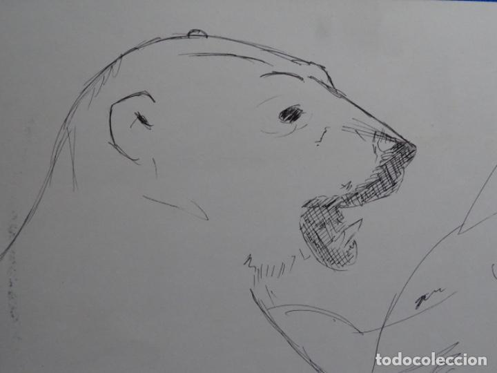 Arte: GRAN DIBUJO A TINTA AN&Oacute;NIMO. OSOS. - Foto 3