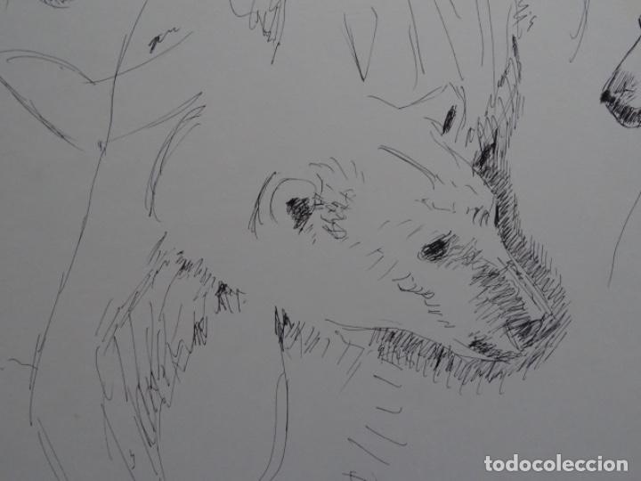 Arte: GRAN DIBUJO A TINTA AN&Oacute;NIMO. OSOS. - Foto 4