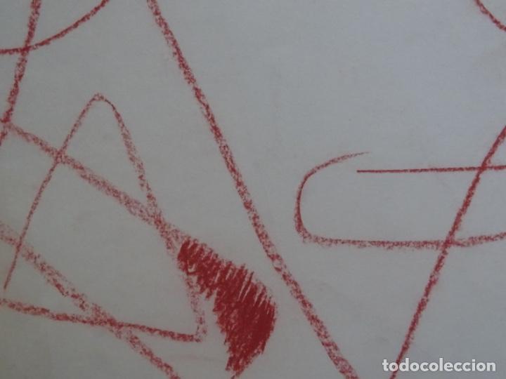 Arte: GRAN DIBUJO AN&Oacute;NIMO ABSTRACTO. - Foto 4