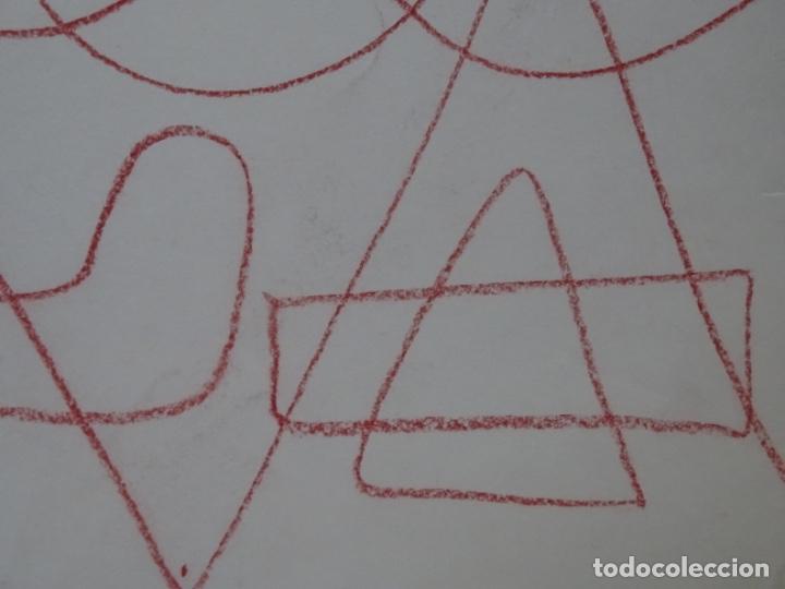 Arte: GRAN DIBUJO AN&Oacute;NIMO ABSTRACTO. - Foto 5