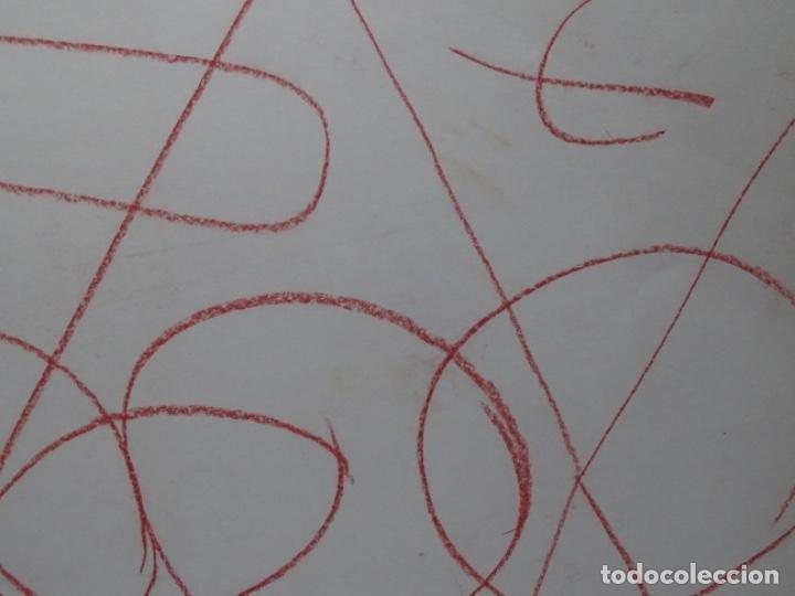 Arte: GRAN DIBUJO AN&Oacute;NIMO ABSTRACTO. - Foto 6