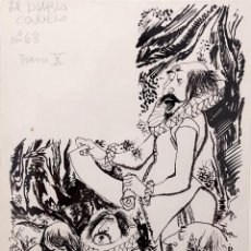 Arte: LORENZO GOÑI (1911-1992). DIABLO COJUELO. ILUSTRACIÓN. TINTA SOBRE PAPEL. Lote 362906120