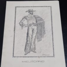 Arte: DIBUJO ORIGINAL A LAPIZ FIRMADO JORDI FORTUNY 1940. Lote 365318571