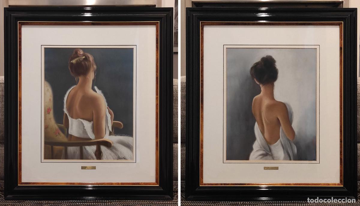 Kunst: Dos cuadros figuras femeninas