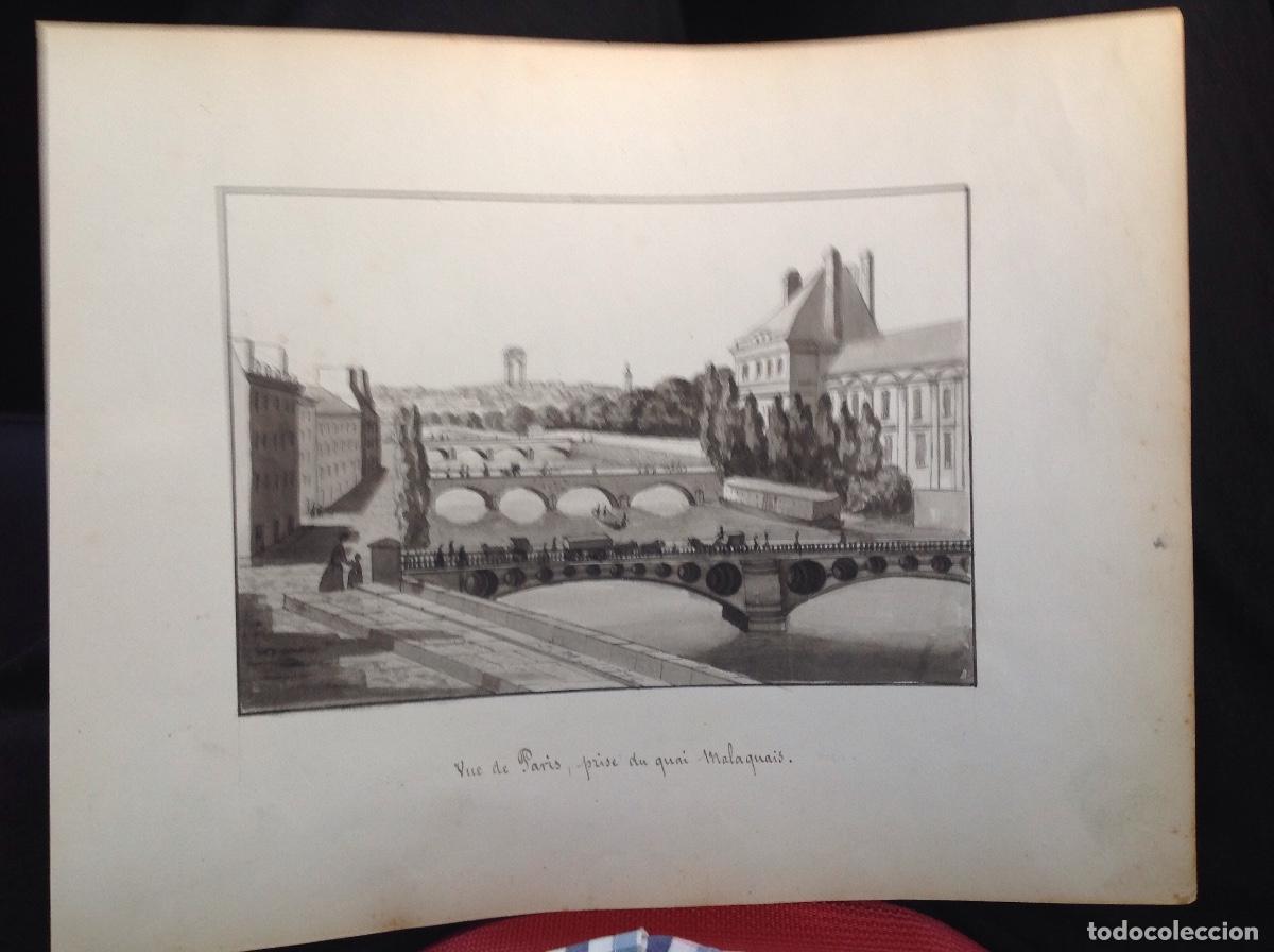 Arte: An&oacute;nimo. Vista de Par&iacute;s. - Foto 1