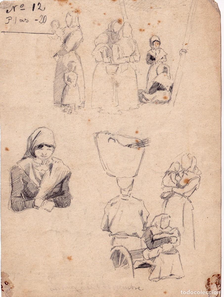 Arte: FERRAN - 6 DIBUJOS ORGINALES A LAPIZ - Foto 2