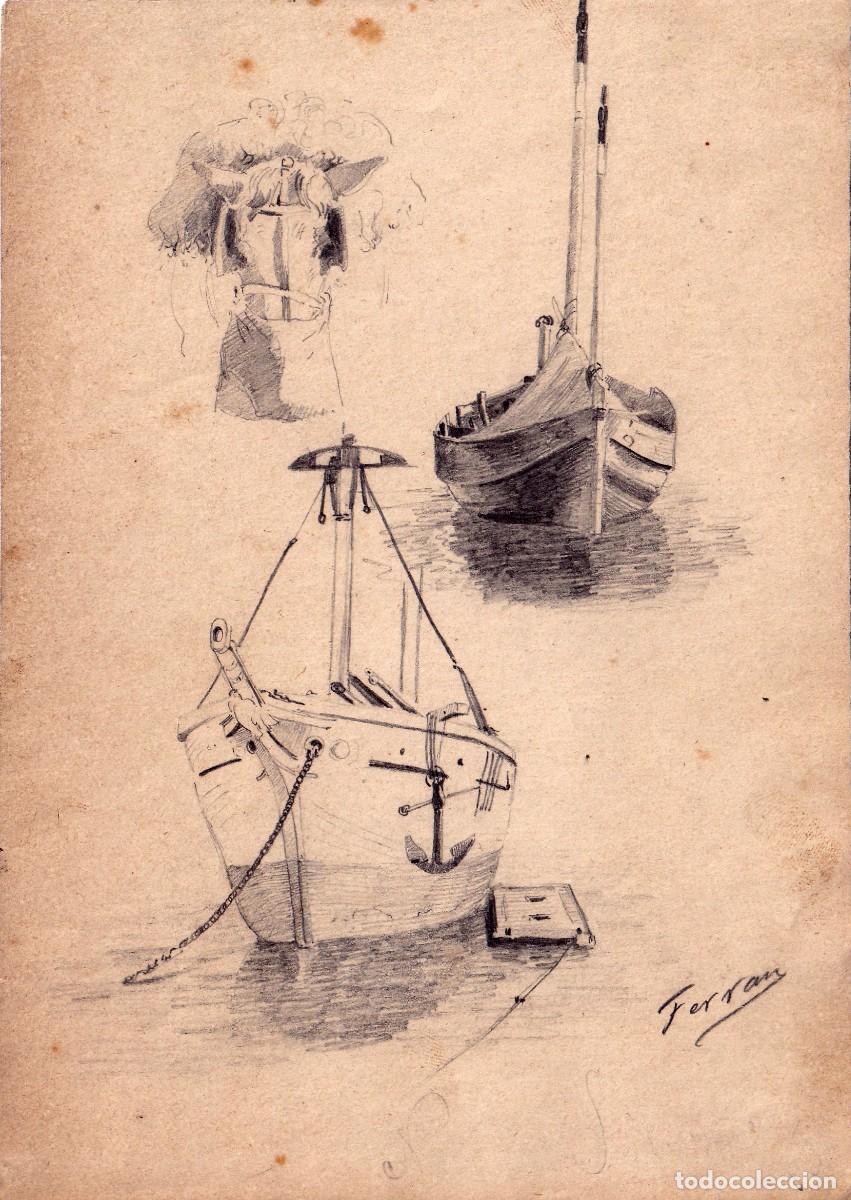 Arte: FERRAN - 6 DIBUJOS ORGINALES A LAPIZ - Foto 3