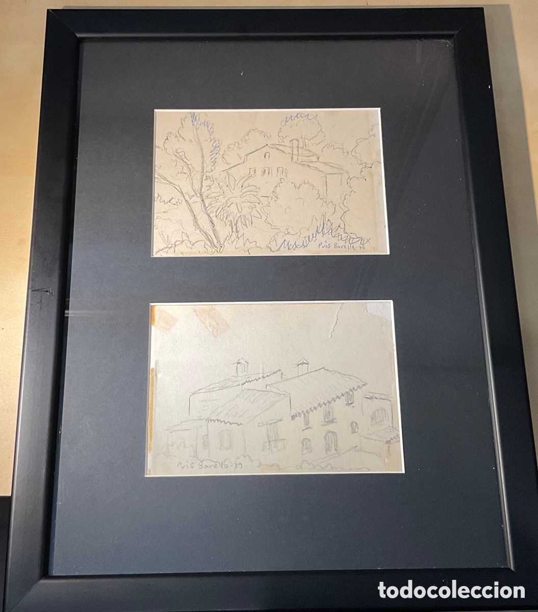 Arte: Dos dibujos de Puig Barella - Foto 1