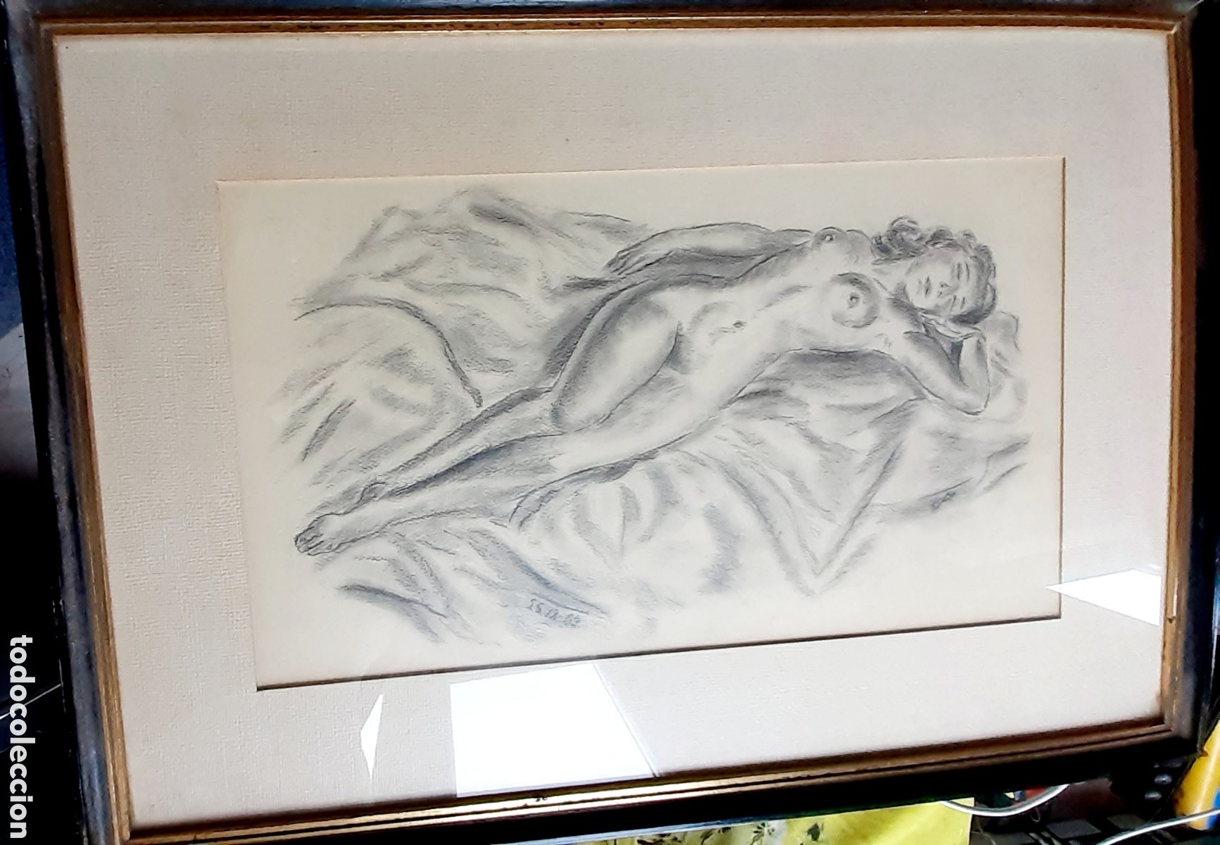 dibujo mujer desnuda - 1963 - Compra venta en todocoleccion