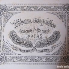 Arte: ALBUM CALIGRAFICO 1882. 74 PAGINAS SIN ENCUADERNAR. POR BALBINA MONER QUINTANA