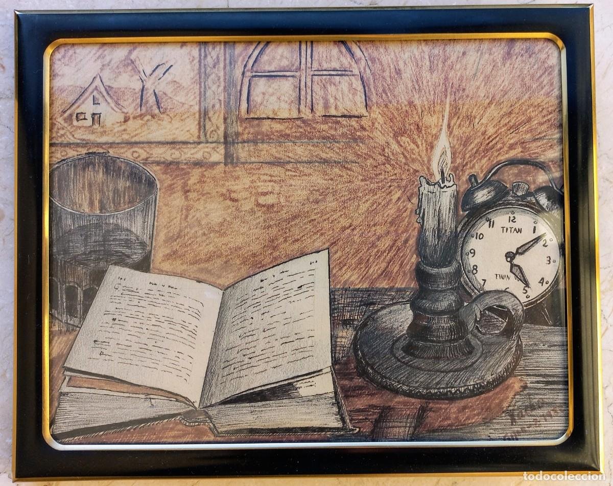 bonito dibujo pintado a lápiz, el cristal del m - Comprar Desenhos  Contemporâneos do século XX no todocoleccion
