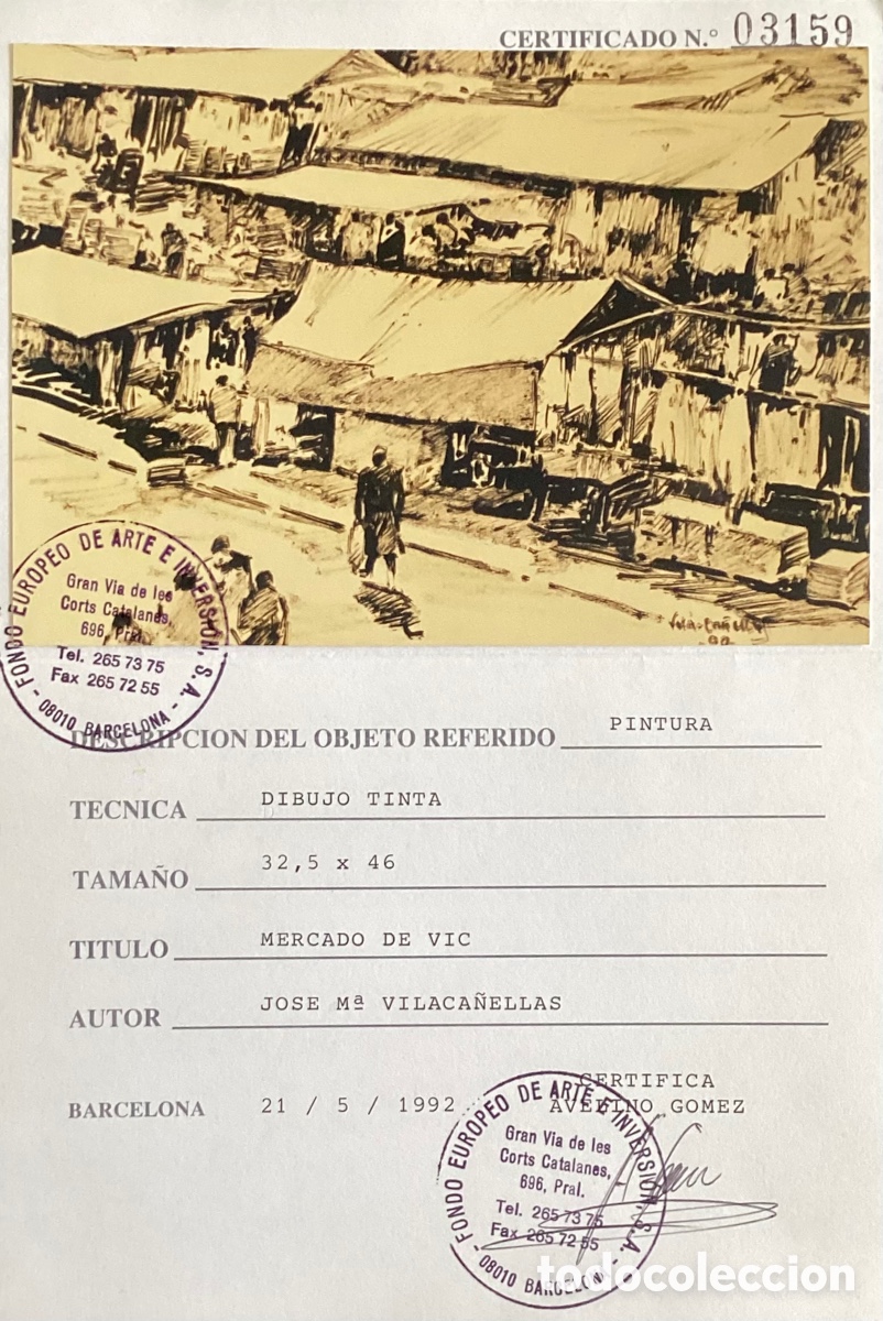 Arte: VILA-CA&Ntilde;ELLAS, MERCADO VIC - Foto 2