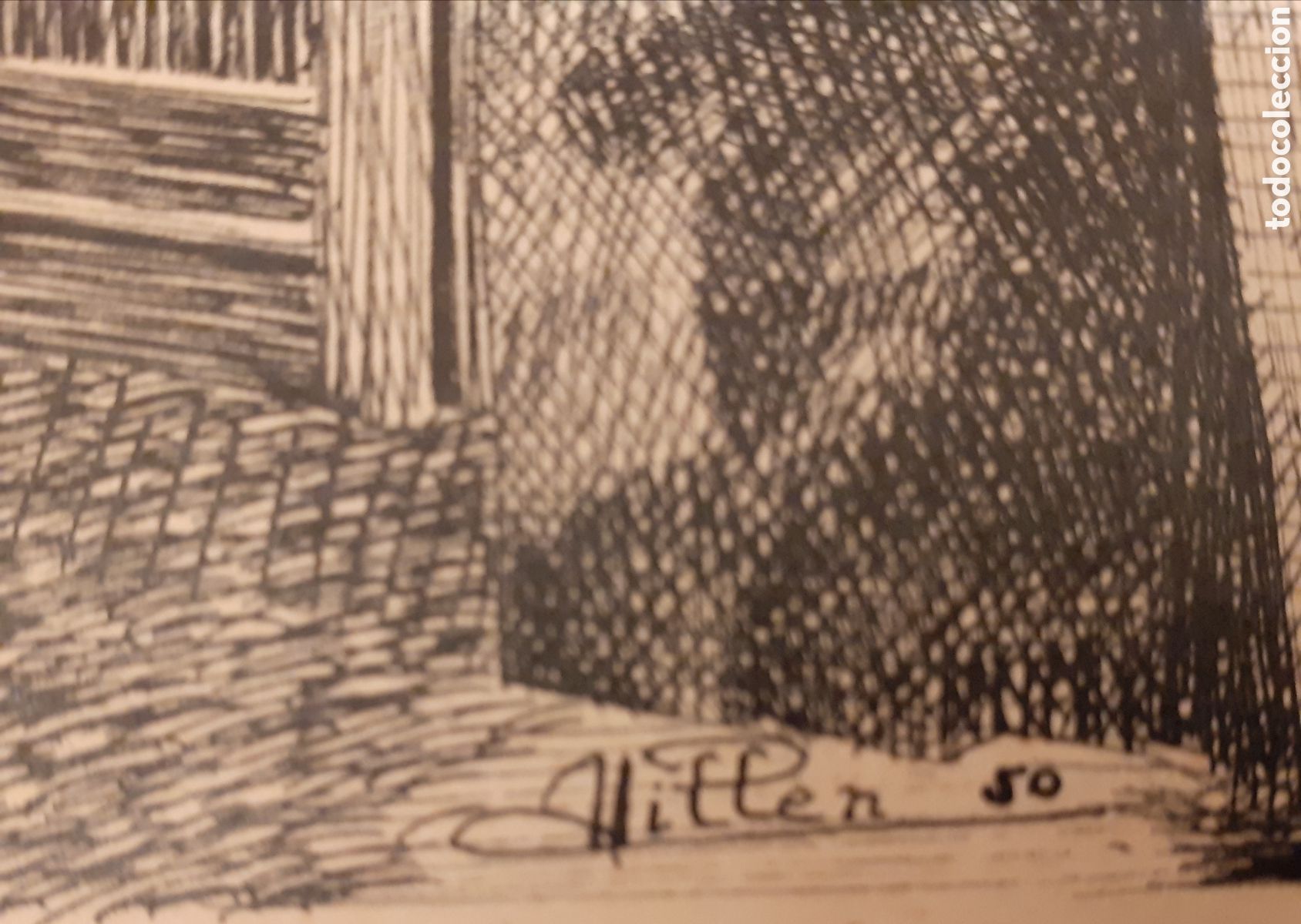 Arte: DIBUJO A TINTA DE 1950 - Foto 3