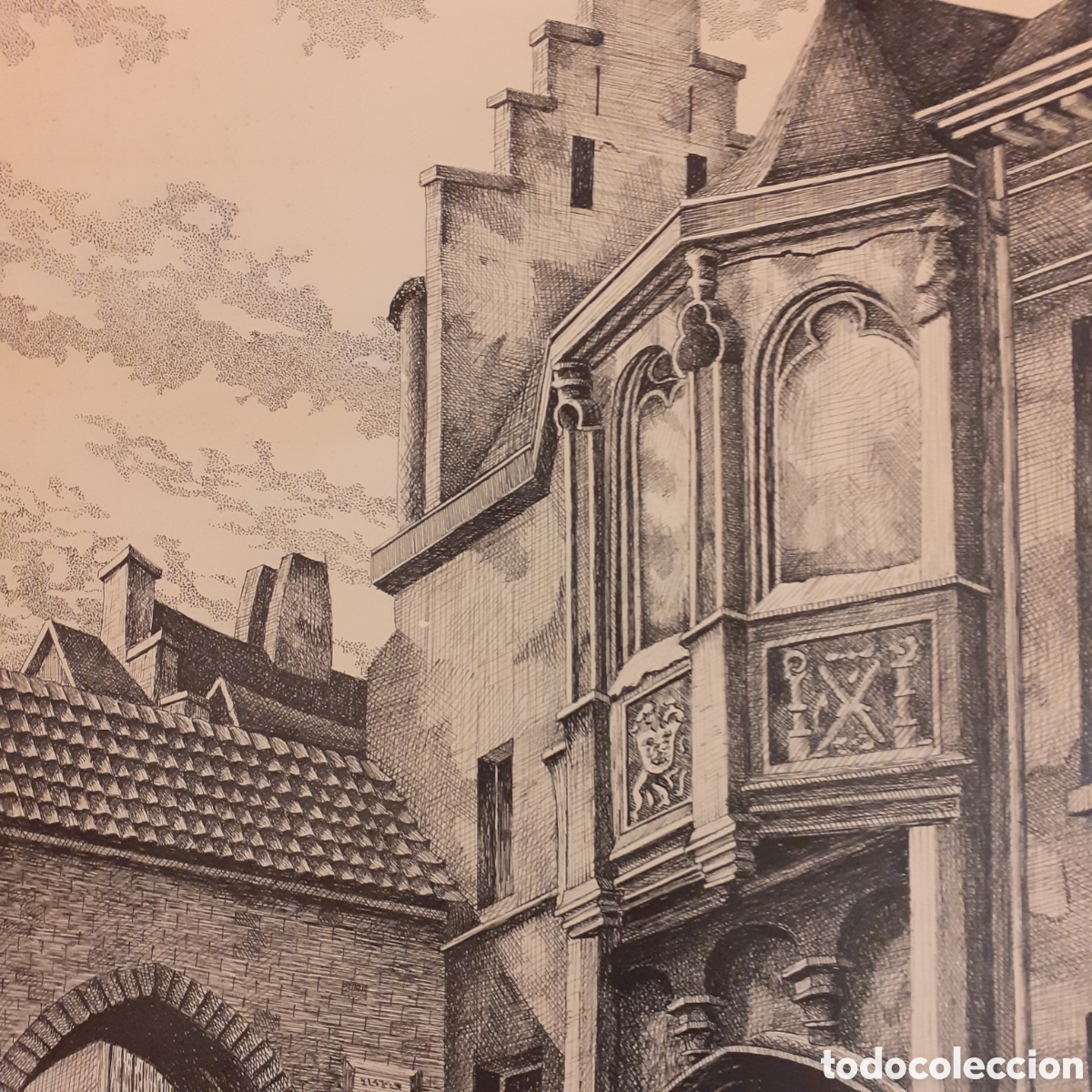 Arte: DIBUJO A TINTA DE 1950 - Foto 5