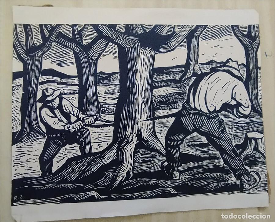 Arte: LE&Ntilde;ADORES CUADRO EN PLUMILLA FIRMADO MIDE 33/27 CM