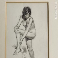 Arte: FIGURA FEMENINA - DIBUJO - FIRMA BOSH - ANTONI BOSCH PENALVA ( BARCELONA 1925). Lote 400868104