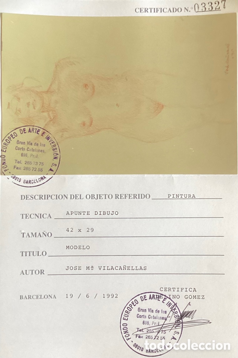 Arte: VILACA&Ntilde;ELLAS, 1914-2001, MODELO - Foto 2