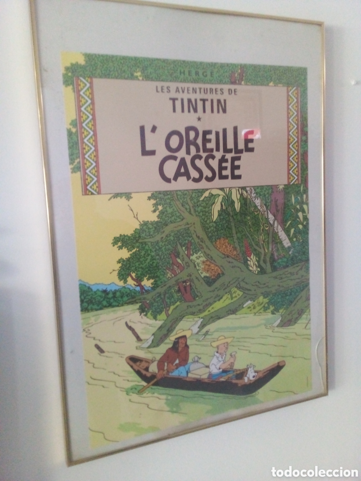 Arte: CUADRO TINTIN GRANDE - COLECCIONISTA - A -
