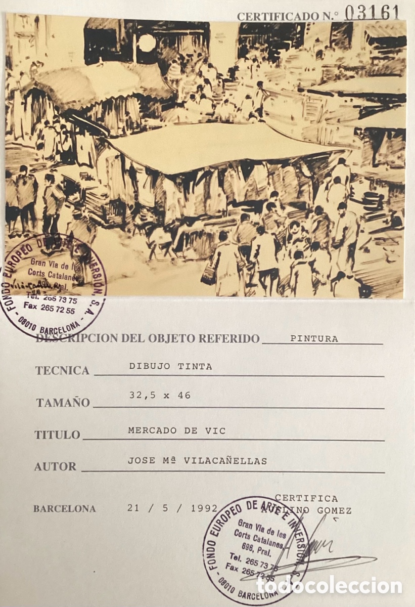 Arte: VILA-CA&Ntilde;ELLAS, MERCADO DE VIC - Foto 2