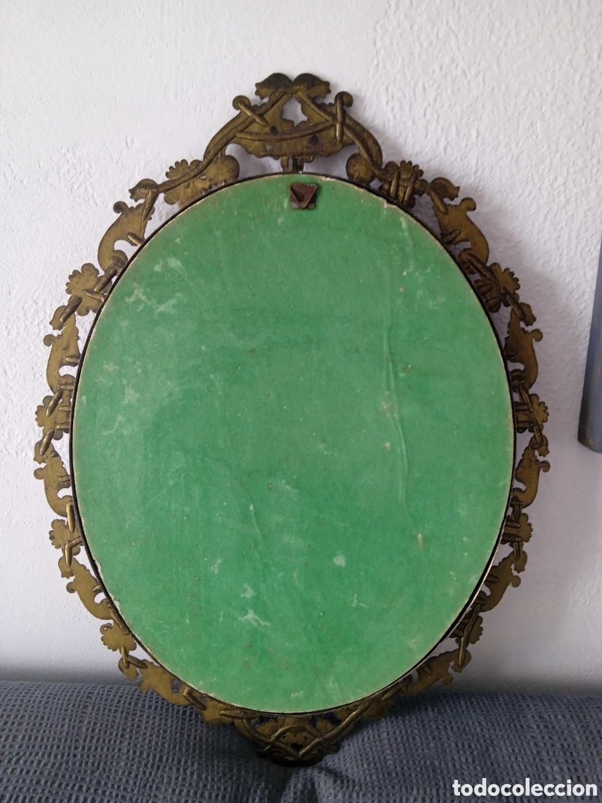 Arte: Cuadro ovalado antiguo - Foto 3