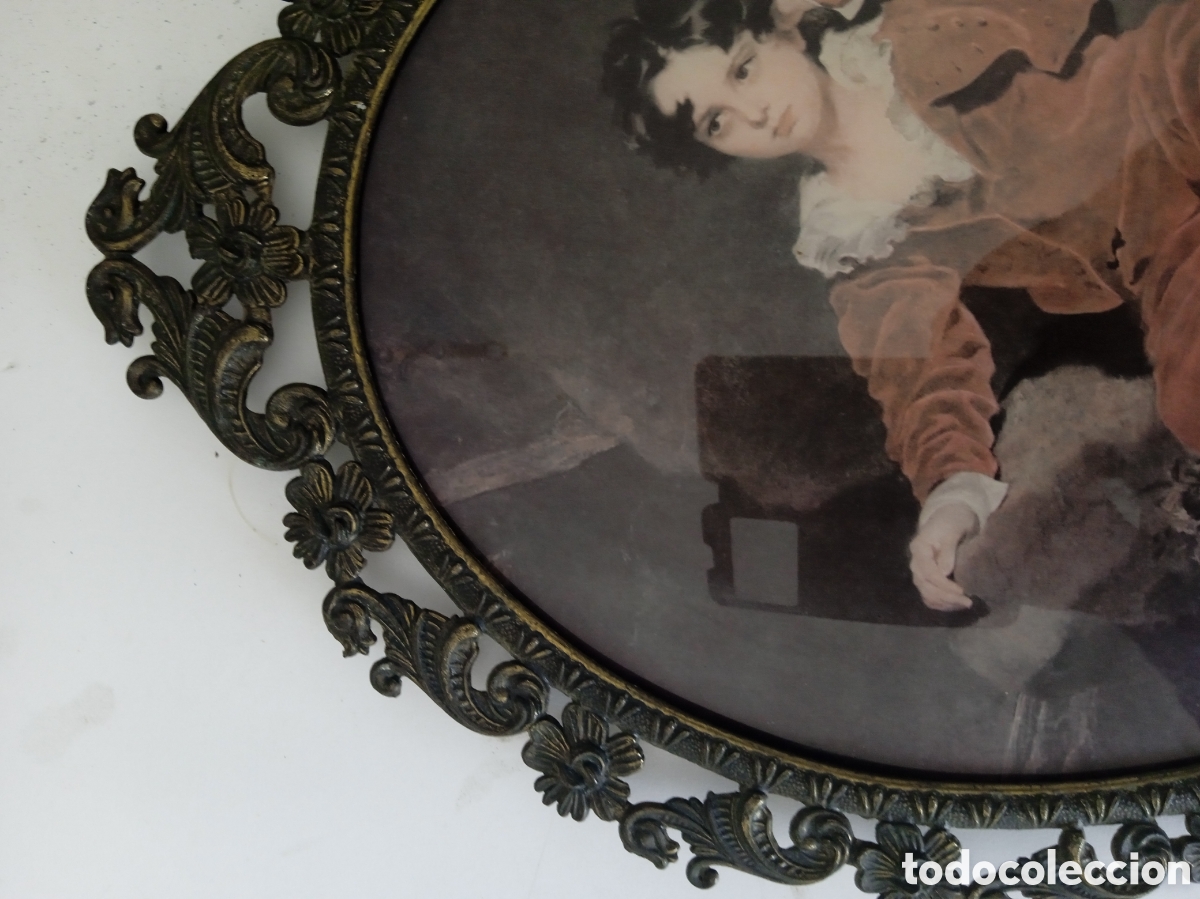 Arte: Cuadro ovalado antiguo - Foto 4
